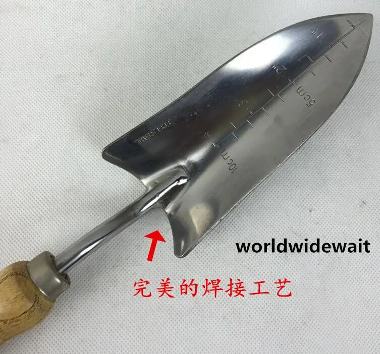 Stainless Steel Small Scale Shovel With Wooden Handle Garden Hand Tool