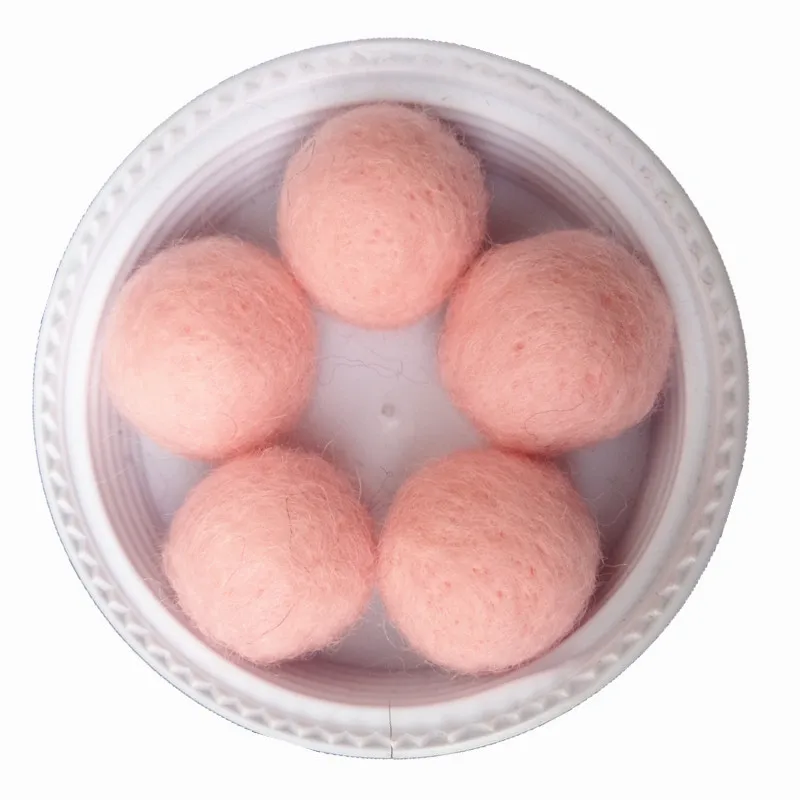 Free Shipping New Pink Color Handmade wool felt ball 200pcs 20mm diy Woven Balls For Rugs jewelry beads home Decor