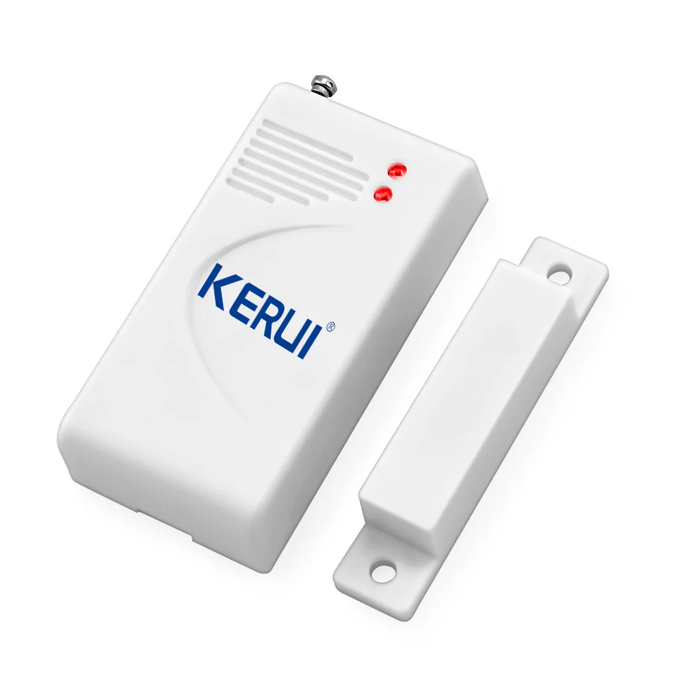 KERUI New Wireless Extra Door Window Magnetic Sensor for Home Security Voice Burglar PSTN GSM WIFI Alarm System Battery Included