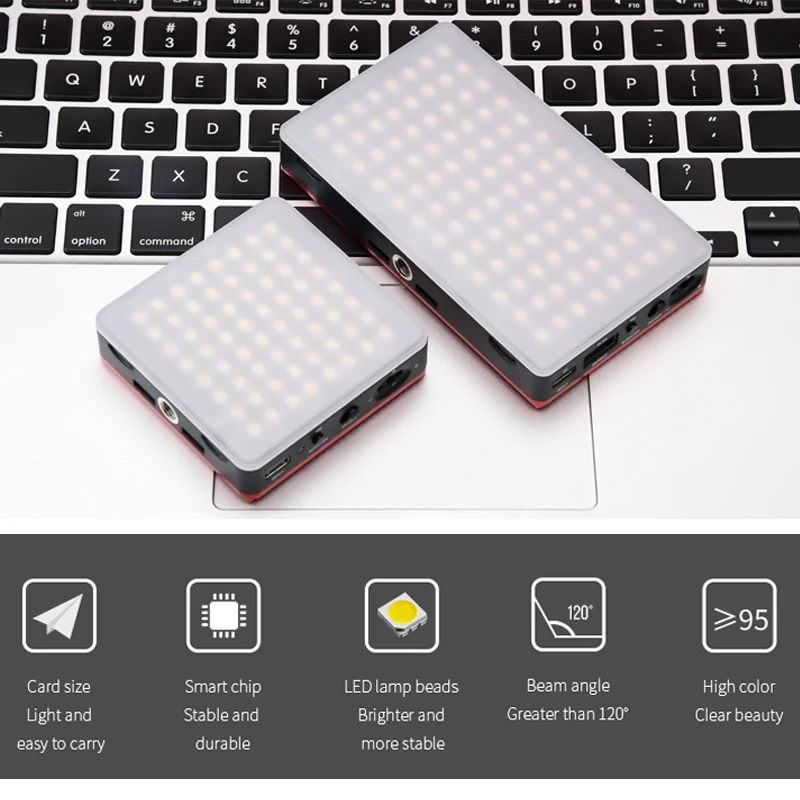 Setto-調光可能なLEDビデオライト,カメラ,写真照明,vlog用のスタジオ照明,3200k-5600k