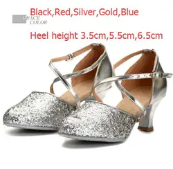 Closed Toe 3.5 cm, 5.5 cm, 6.5 cm Heel Height Cheap Ballroom Latin Dance Shoes Salsa Dance Shoes Women