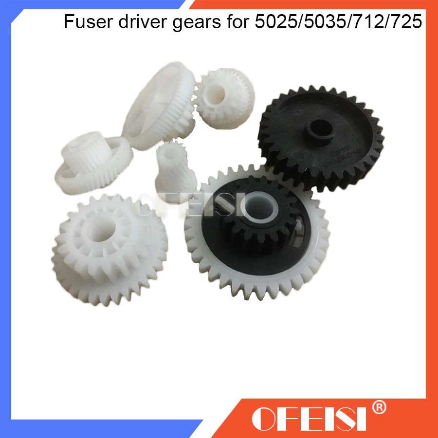 1X/RM1-2963/RU5-0655/RM1-2538/RK2-1088 Swing gears for HP M5025 M5035 Pro700 M712 M725 Fuser Drive gears Assembly(7gears/set)