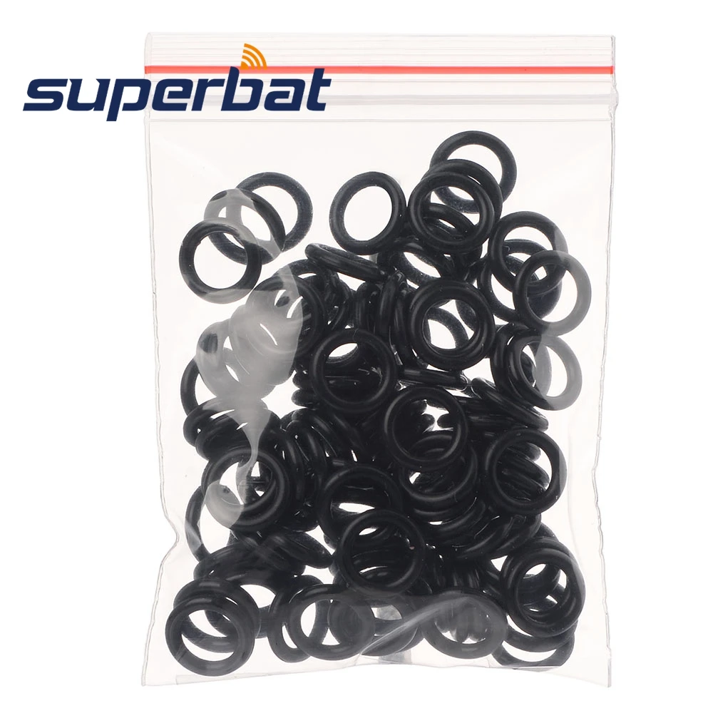 Superbat 100pcs SMA Jack O-ring Waterproof Ring for SMA Female Straight Connector