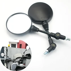 Custom Black Universal Folding Motorcycle Mirror motorbike Side Mirrors Rearview Mirror 8mm 10mm For yamaha Honda Suzuki