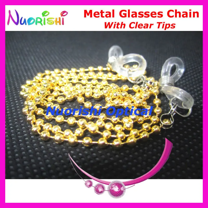 L507 12pcs Gold Color Metal Sunglass Eyewear Glasses Neck Cord Chain Retainer Strap Lanyard Holder Retainer free shipping