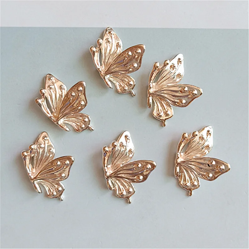 

50pc 18*25mm Alloy Charms Gold color Butterfly Charm for Wedding Jewelry Making DIY Charms Handmade Crafts wholesale