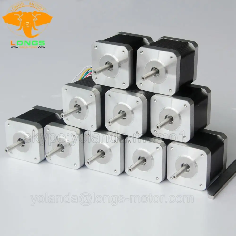 Stepper motor 10PCS Nema 17 4 wires 0.4A 17HS3404N 37oizn for 3D printer