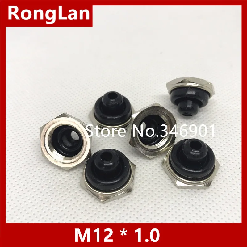 

[SA]M12 * 1.0 big button switch waterproof cap Coarse half hexagonal metal edge Taiwan Deli Wei DAILYWELL--50pcs/lot