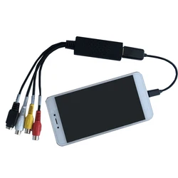 USB Capture Card For Phone VHS To DVD Video Capture Converter For Mac OS Linux Win7 8 XP Vista  VHS Player Adaptor