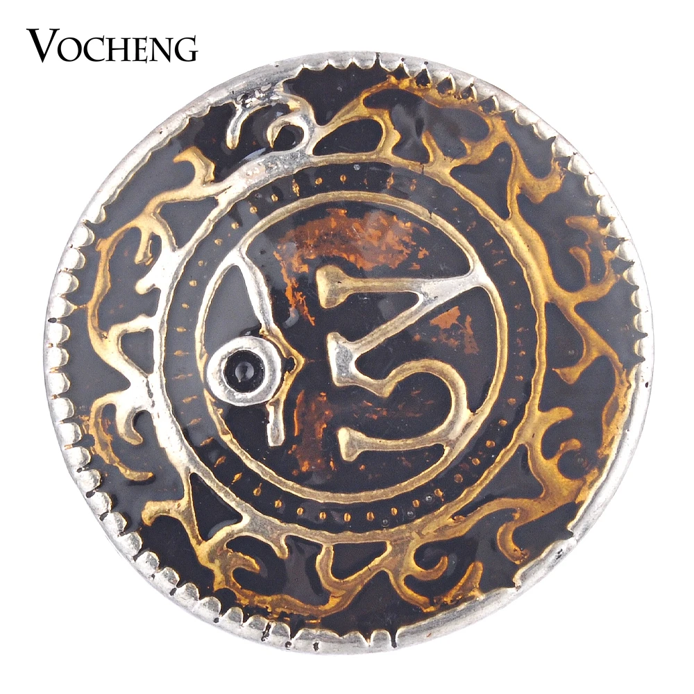 Vocheng Snap Charms Button Painted Design 4 Colors Interchangeable Jewelry Vn-1779