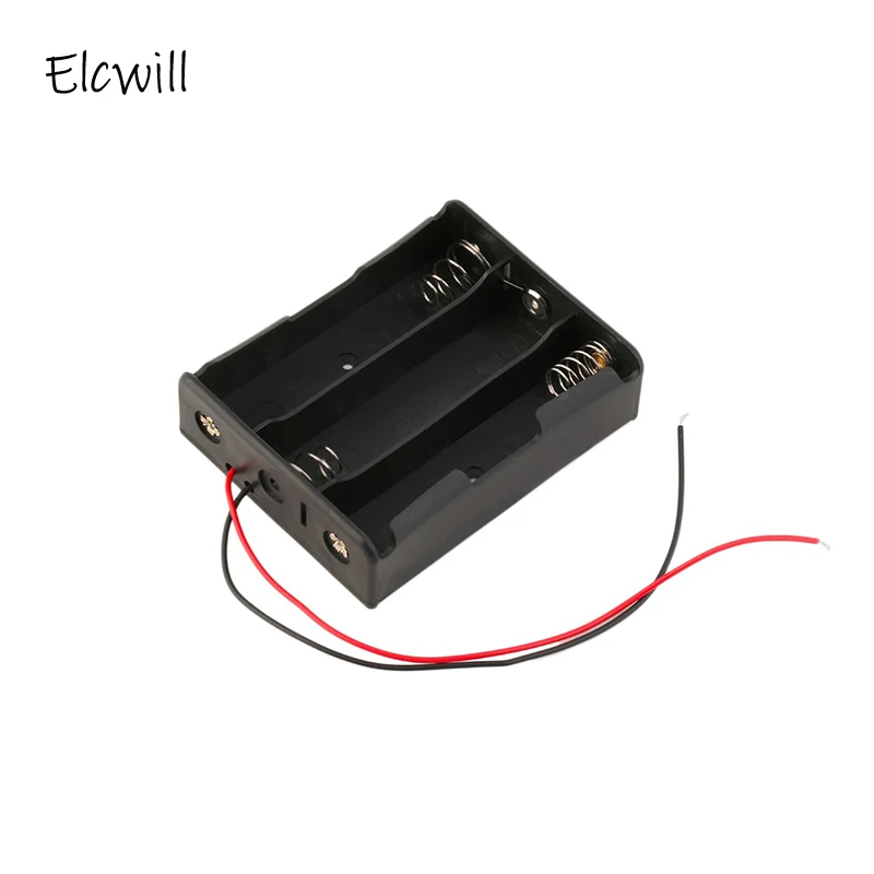 1/2/5Pcs Plastic 18650 DIY Battery Holder 3x18650 Batteries Clip Case Box Container with Wire Lead Pin Wholesale