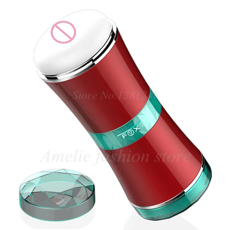 Double Channel Male Masturbator Cup Realistic Vagina Pussy Anal Real Vajina Masturbator Sex products Adult Sex Toys For Men