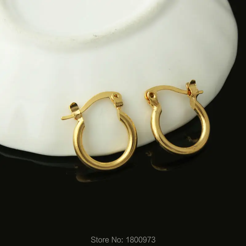 

Adixyn New Trendy Small Size Circle Earrings Gold Color Hoop Earrings Ethiopian/African/Arabic For Women Girls Fashion Jewelry