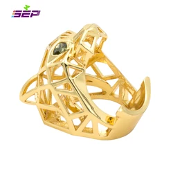 Green Eyes Leopard Panther Cocktail Ring for Men/ Women Crystals Jewelry Accessories RIA003