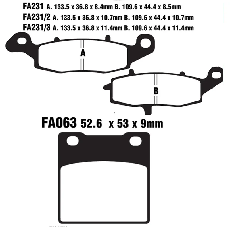 For Suzuki GS 500 GS500 1996-1998 1999 2000 2001 2002 2003 2004 2005 2006 2007 2008 2009 2010 Motorcycle Brake Pads Front Rear