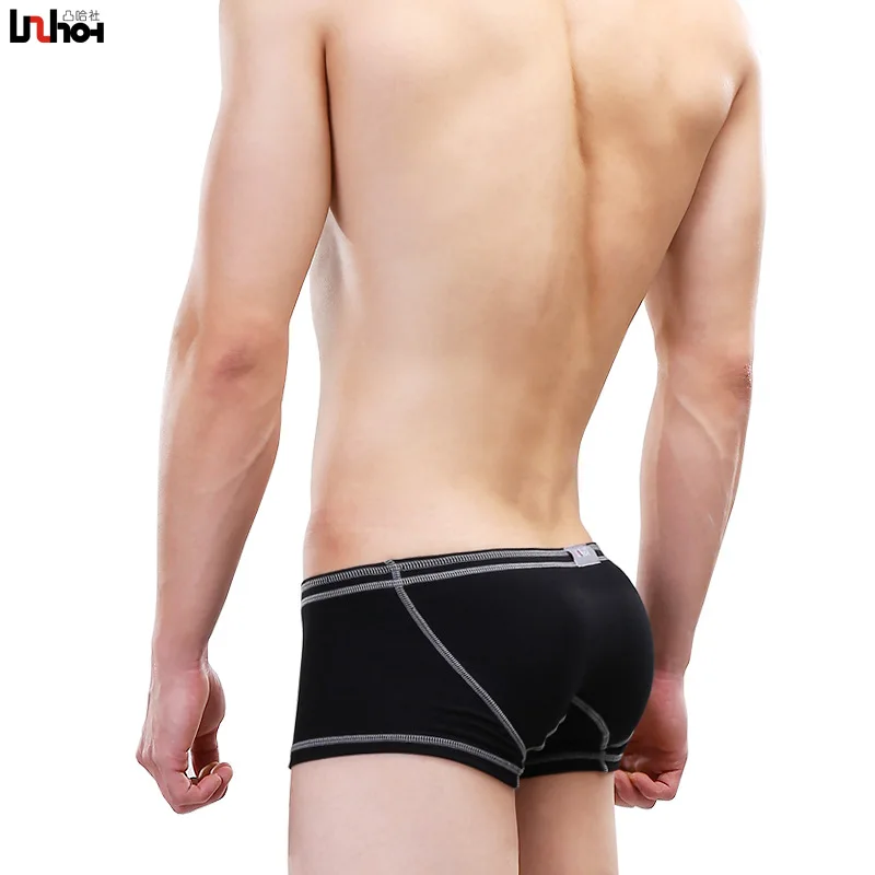 Men Underwear Modal Boxer Shorts Man Panties Breathable Mid-Waist U Convex Pouch Underpants Cueca Ropa Interior Hombre M-XXL