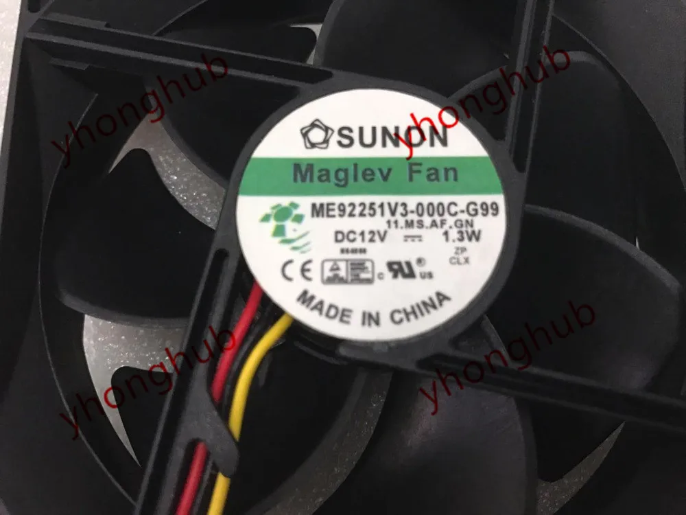 SUNON ME92251V3-000C-G99 11.MS.AF.GN DC 12V 1.3W 92x92x25mm Server Cooling Fan