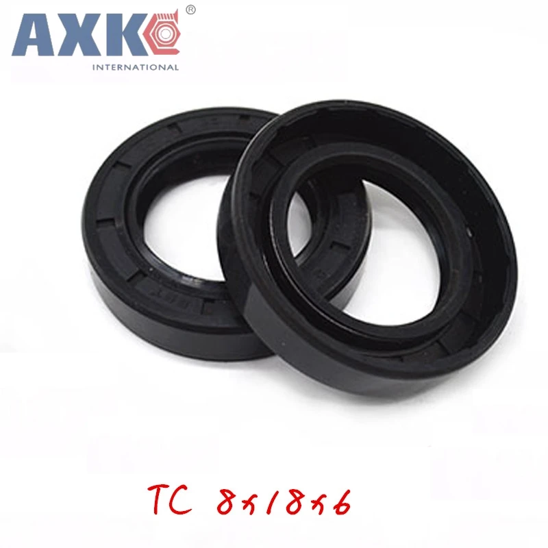 

10pcs AXK 8x18x6 TC 8x18x6 NBR Skeleton Oil Seal 8*18*6 Seals AXK high-quality Seals Radial shaft seals Nitrile rubber