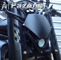 PAZOMA Black Headlamp Mini Motorcycle Streetfighter Enduro Headlight LED For GSX ZXR CBR CBF Hornet Fazer