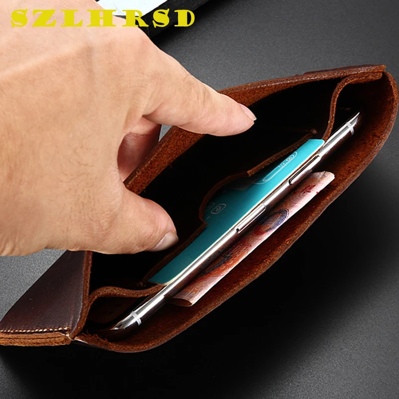 Genuine Leather Wallet Case for Oukitel WP33 Pro Cases Phone bag Cover Retro card holder