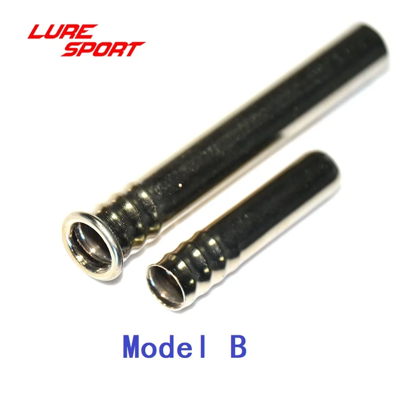 LureSport 5 set puntali in ottone asta cromata tubo di collegamento canna da pesca componente da costruzione asta di riparazione accessorio fai da te