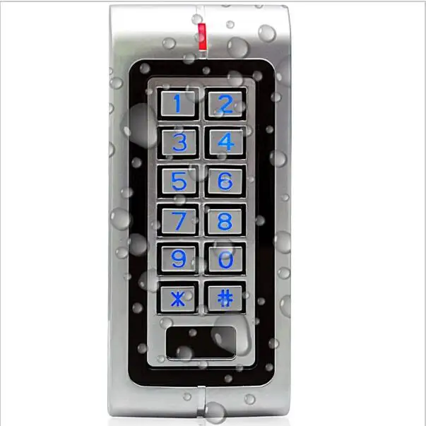 Two-door independent control IP65 matal waterproof keypad & Access control Up to 1200 users