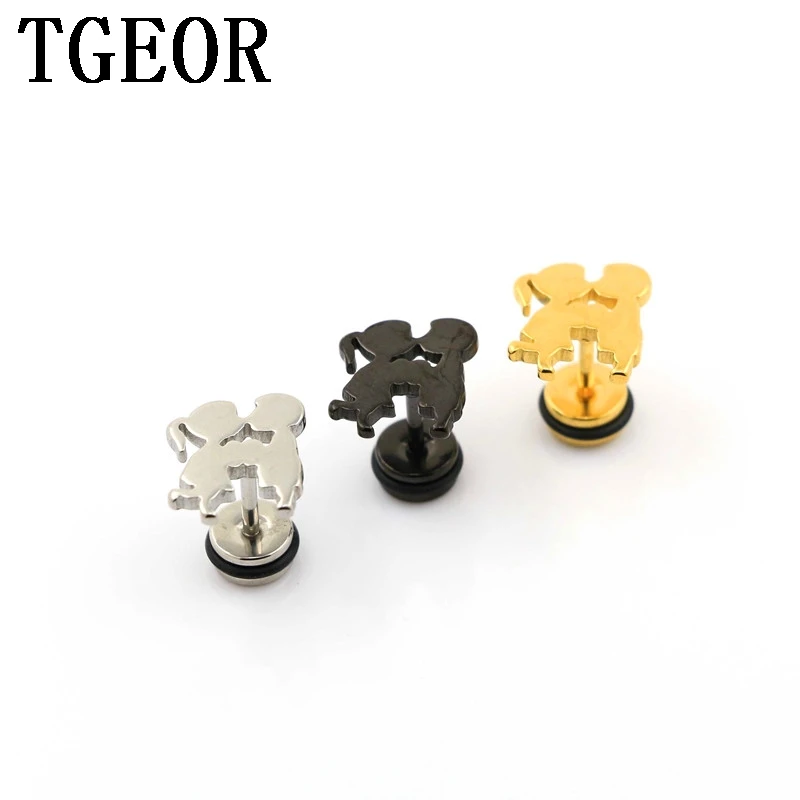 free shipping new arrival ear piercing fake earring 30pcs surgical Stainless Steel little girl and boy laser cut fake plug