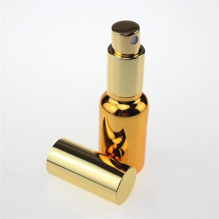 100pcs golden fine mist 20ml glass spray bottles for perfume ,20 ml glass spray paint suppliers , gold glass spray bottles china