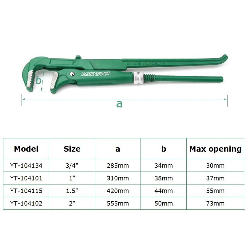 Heavy-duty Pipe Wrench 3/4\