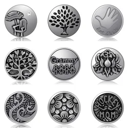 New Beauty Trendy Life Tree Flowers pattern 18mm snap buttons fit 18mm snap necklace jewelry wholesale Gift