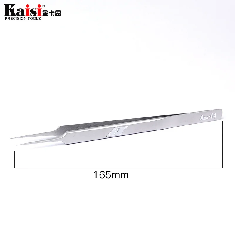 Kaisi Corrosion Resistant Industrial Tweezers Curved Straight Tip Precision Stainless Forceps Phone Repair Hand Tools Sets