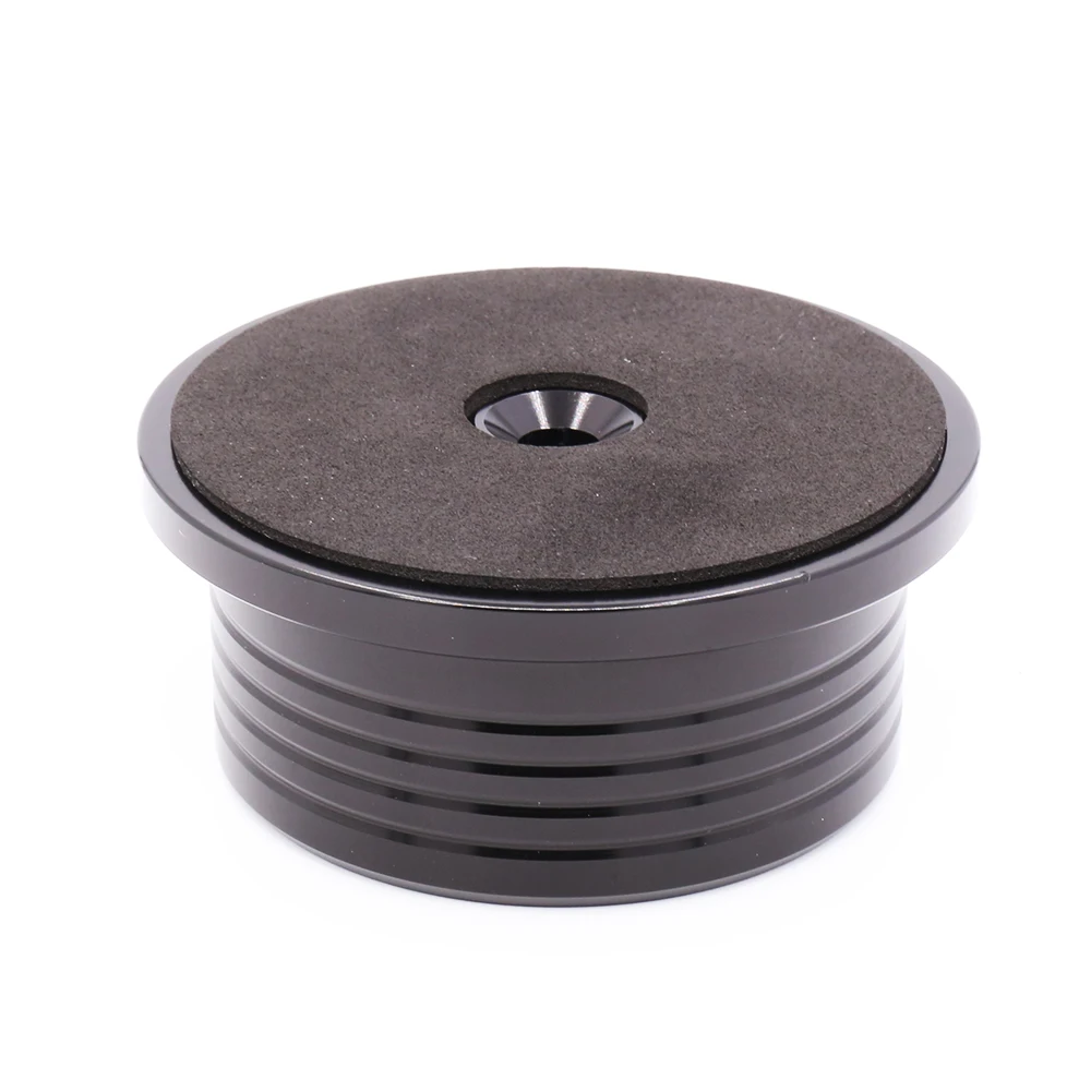 Viborg-오디오 LP628B 고품질 실버 LP 비닐 턴테이블 금속 디스크 안정기, 기록 무게/클램프