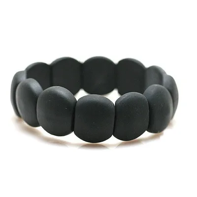 New arrival Real Black Bianshi Natural Bian Stone Bracelet For Men&Women Black Jade Bracelet or bianshi bracelet is High Quality