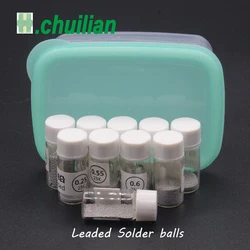 10pcs/lot 0.25-0.76MM Sn63 Pb37 25k Leaded Solder balls bottle Solder Ball for BGA reballing tools