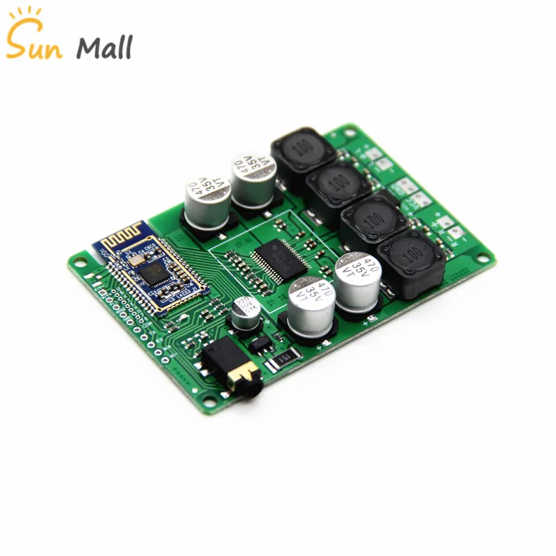 

5.0 Power Amplifier Board 2x30W/20W Support AUX Audio input Support Serial Command to Change the name password