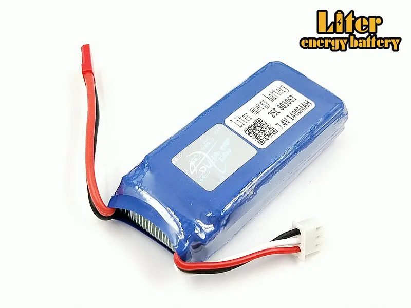 

10pcs/lot 7.4V 1400mAh 25c Tarantula X6 H16 remote control model aircraft quadrocopter lithium battery 803063 genuine