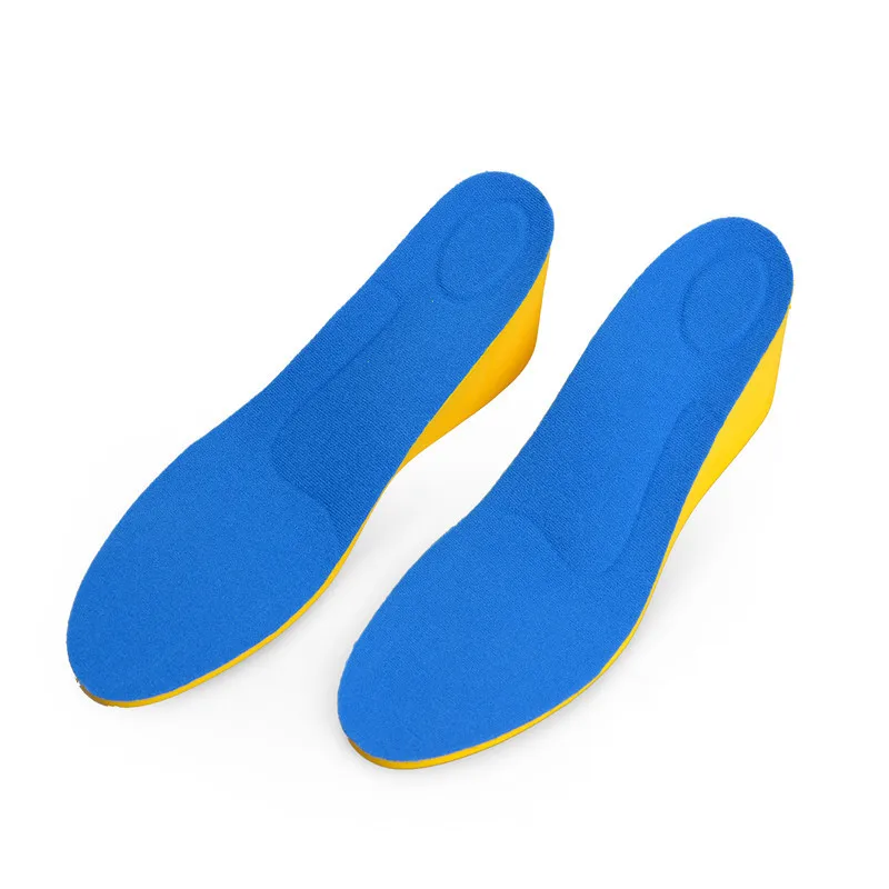 Bocan height increase insoles women 3/5 cm up arch support orthopedic insoles health and beauty shoe accessories blue/grey color