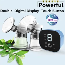 Emon-Bomba Elétrica Dupla para Bebê, Alimentação Automática, Extrator de Leite, USB, BPA Livre, Poderoso, Inteligente, Acessórios