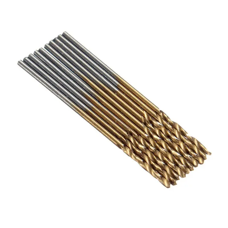 50 pz/set Set di punte elicoidali Set di seghe HSS alto acciaio rivestito in titanio trapano strumento per la lavorazione del legno 1/1/1/2/2/3mm per metallo