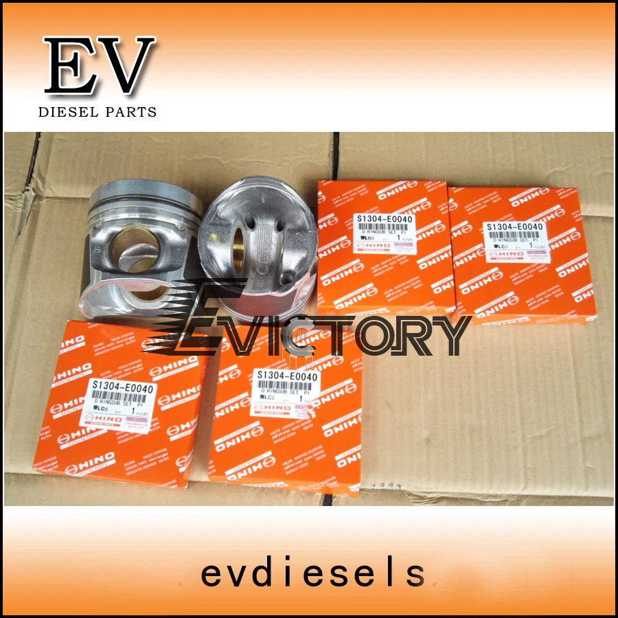 

For Hino bus truck N04C N04CT piston and piston ring set S1304-E0040