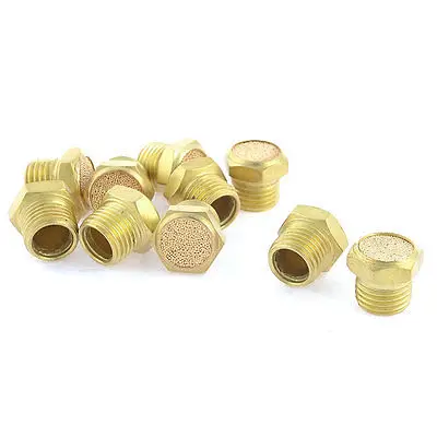 10 x Solenoid Valve Pneumatic Filter Noise Silencer 12.4mm Male Thread