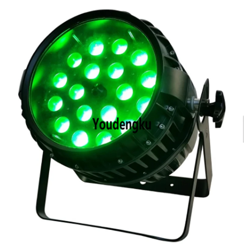 4 pieces party light & sound party led par ip65 waterproof rgbw led par64 light par led 18x12w zoom led par