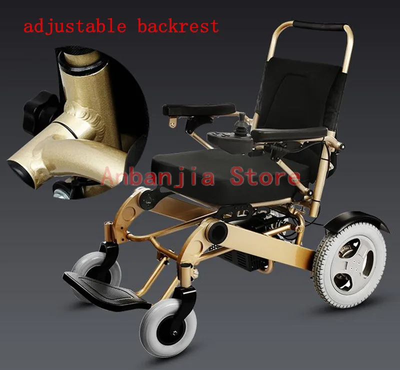 Beautiful Aluminum Alloy Folding Lightweight Electric Wheelchair For Disable,Elderly People