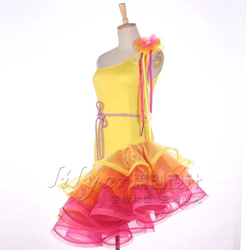 Latin dance practice custom dress 130-165cm height