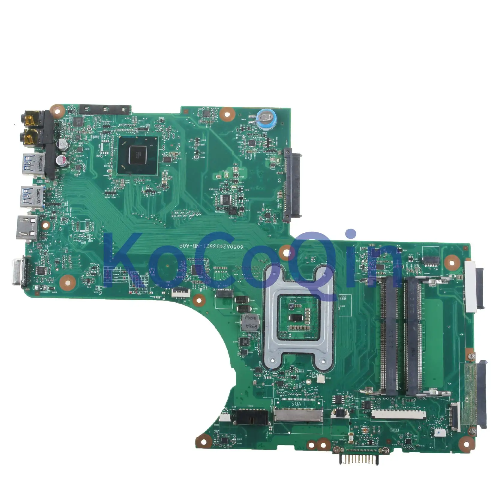 KoCoQin For TOSHIBA Q0SMI0 X870 X875 Laptop motherboard V000288020 6050A2493501-MB-A02 SLJ8E LVDS Notebook Mainboard Full Tested