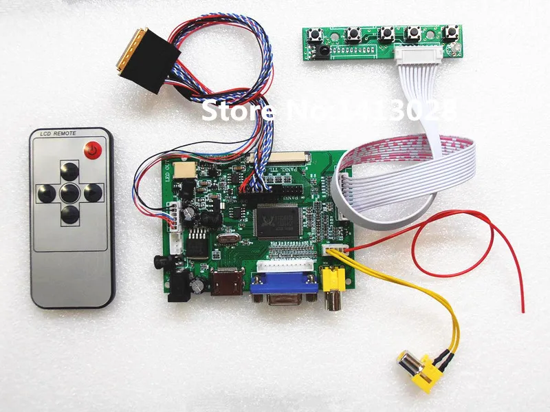 HDMI + 2AV+ VGA LCD Driver Controller Board Kit for Panel 10.1 inch HSD101PWW1 B101EVT04 1280*800 LCD controller board DIY kits