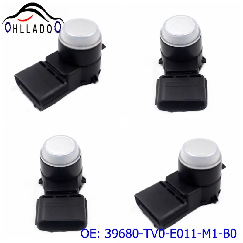 

4PCS HLLADO Auto Parts 39680-TV0-E011-M1-B0 Wireless PDC Parking Sensor Radar Detector For H onda CR-V C ivic 39680TV0E011M1