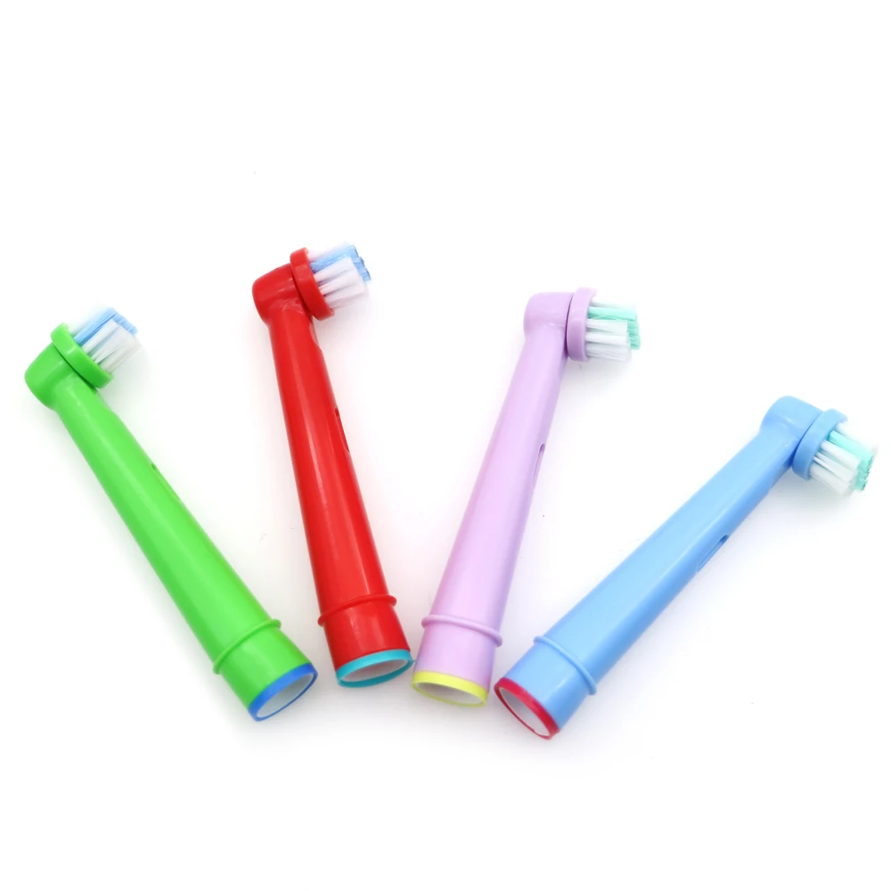 Têtes de brosse à dents de rechange pour enfants 4 pièces pour Oral B EB-10A Pro-santé étapes brosse à dents électrique soins bucco-dentaires, Excel