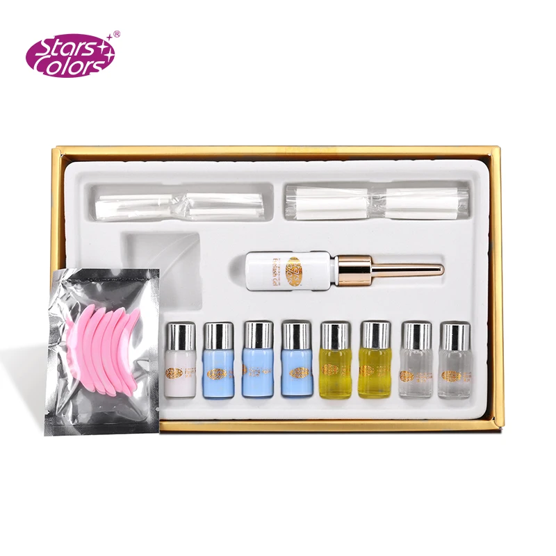 5 Kits/Lot Beauty Eyelash Perm Kit Eyelash Lifting Lash Perming Curing Up Cilia Perment Kit Set Personal Use