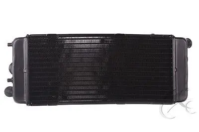 Motorcycle Black Radiator Cooler Cooling For Honda Shadow VT600 VLX 600 1989-1997 90 91 92